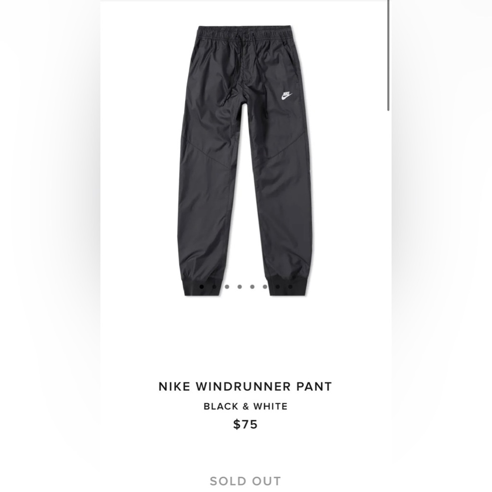 Nike Sportswear ‘Windrunner’ joggers. Worn once, like new condition.